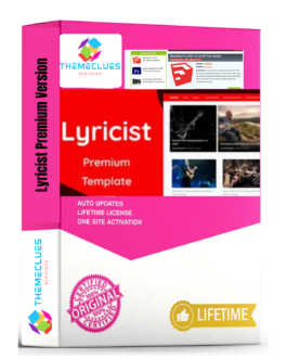 Lyricist Blogger Template – Premium Version 🎶