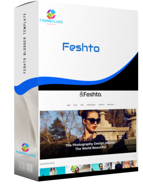 Feshto Blogger Template – The Perfect Choice for Photographers & Artists 📸🎨