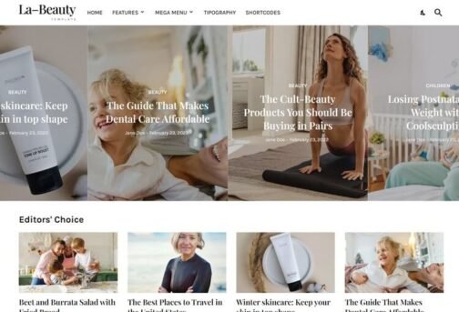 La-Beauty – Premium Blogger Template for Fashion & Beauty Bloggers