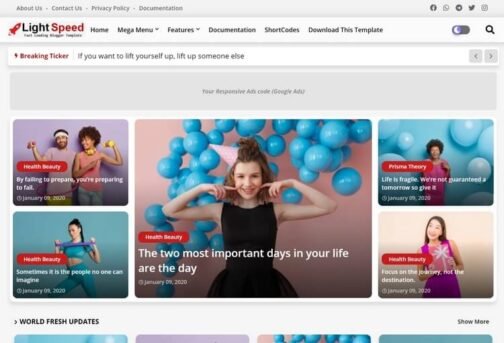 Light Speed Premium Blogger Template – The Ultimate High-Performance Blog Theme 🚀