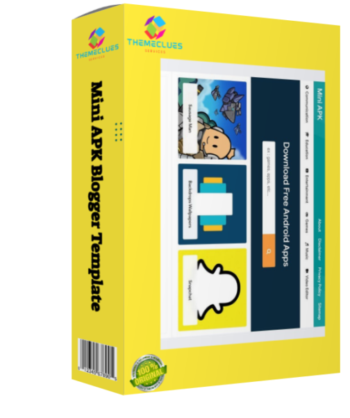 Mini APK – Responsive Blogger Premium Template for App & APK Download Websites 🚀 - Image 4