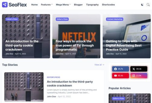 SeoFlex – The Ultimate SEO-Optimized Blogger Template for Fast & High-Ranking Websites 🚀 - Image 3