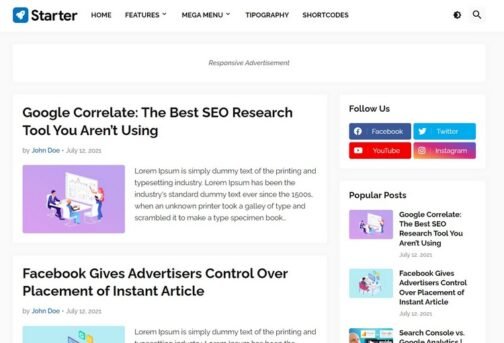 Starter-Blogger-Theme-template