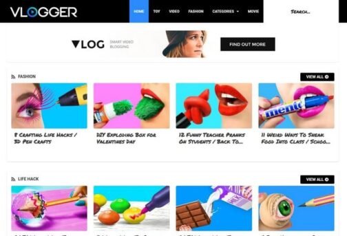 Vlogger – Premium Blogger Template for Video & Content Creators 🎬🔥 - Image 3